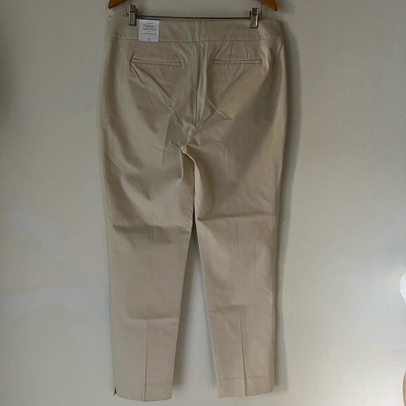 NWT Talbots Beige Chatham Ankle Pants Women’s Size 12 - Picture 5 of 16